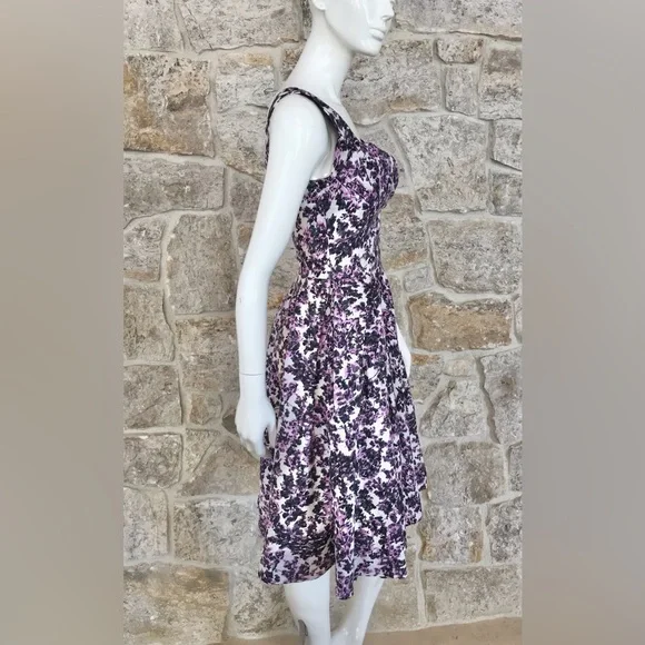 Gorgeous Vintage 1950s 50s Floral Bombshell Dress Full Skirt - Picture 12 of 16